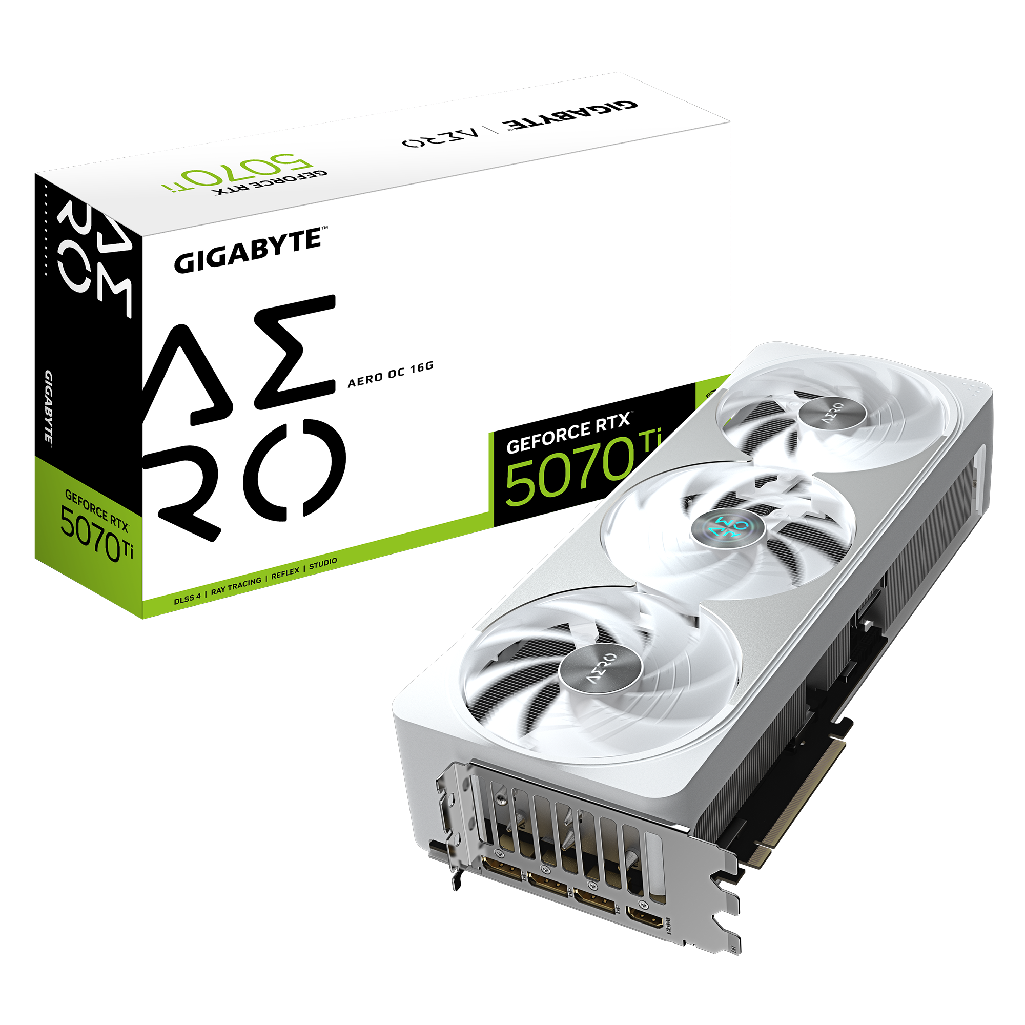 כרטיס מסך GIGABYTE GeForce RTX 5070 Ti AERO OC 16G